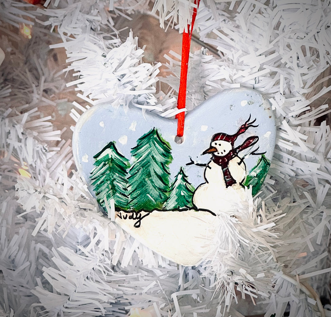 Handpainted Ornaments by Painted Wildflower