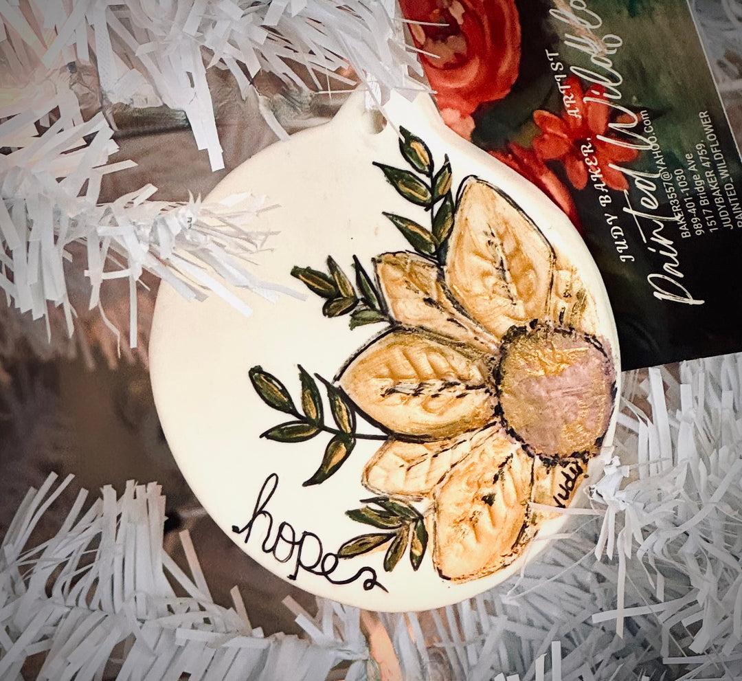 Handpainted Ornaments by Painted Wildflower