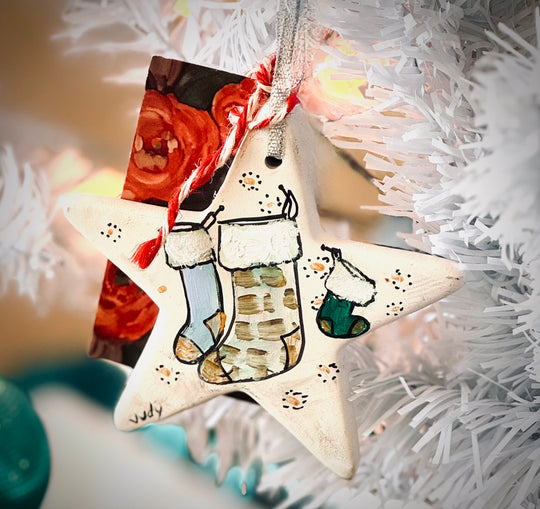 Handpainted Ornaments by Painted Wildflower