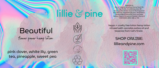 Beautiful Flower Power Hemp Lotion