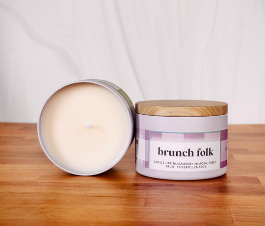 "Brunch Folk" Fun Soy Candle