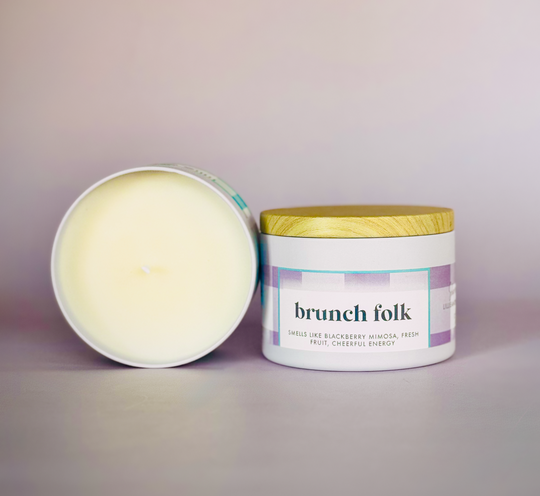 "Brunch Folk" Fun Soy Candle