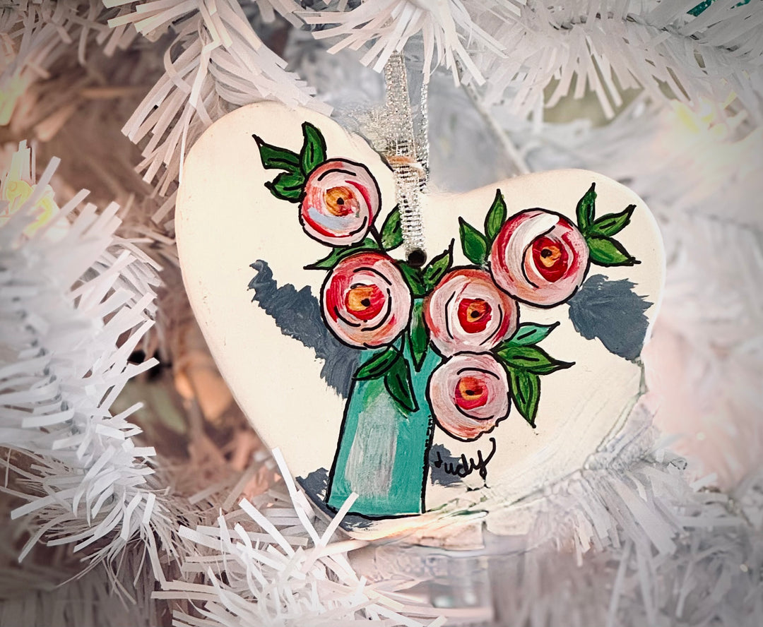 Handpainted Ornaments by Painted Wildflower