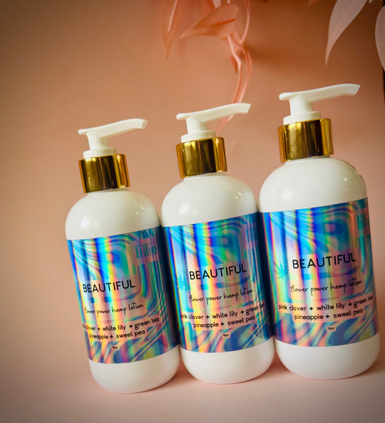 Beautiful Flower Power Hemp Lotion