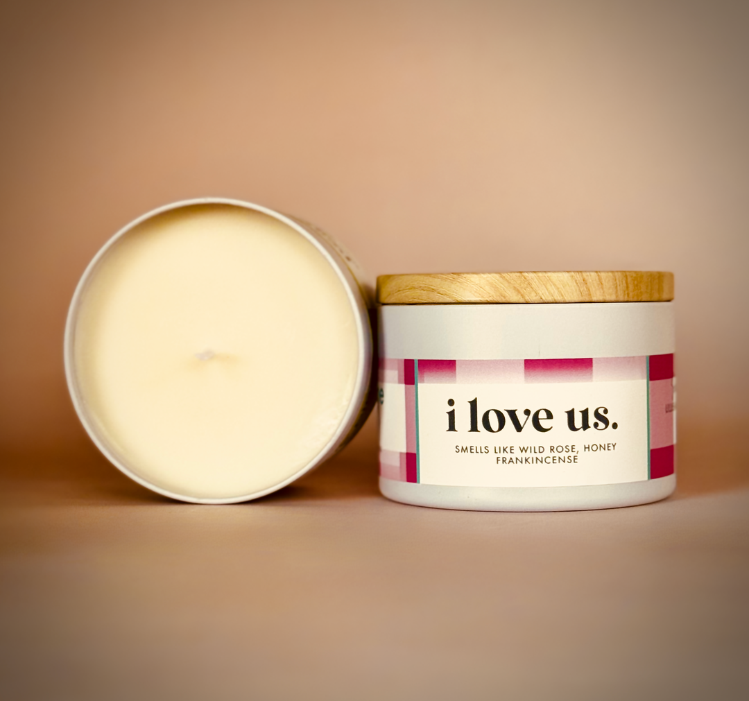 "I Love Us" Fun Soy Candle