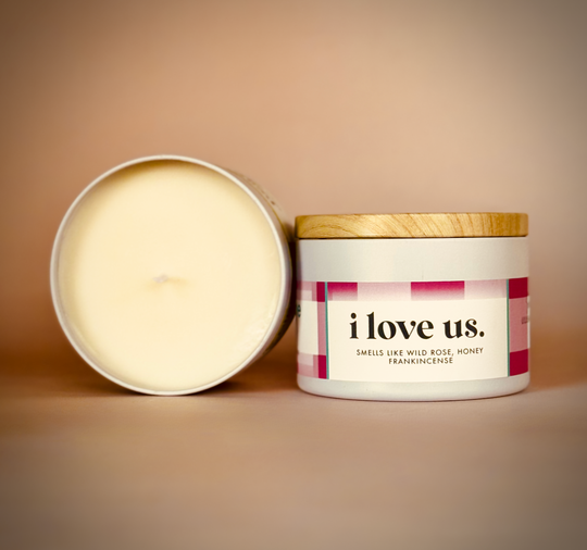 "I Love Us" Fun Soy Candle