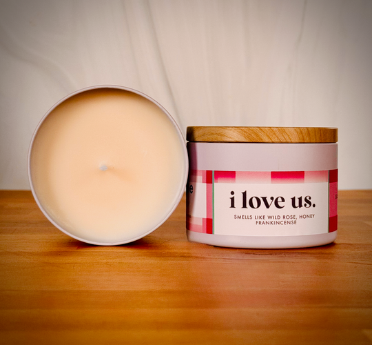 "I Love Us" Fun Soy Candle