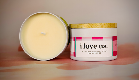 "I Love Us" Fun Soy Candle