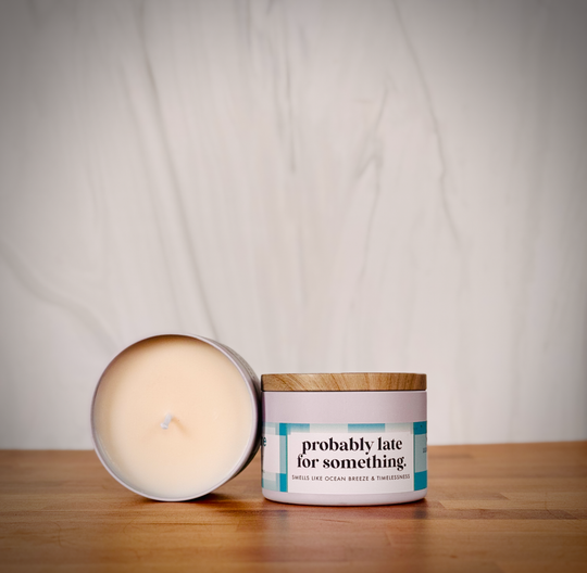 "Probably Late for Something" Fun Soy Candle