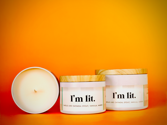"I'm Lit" Fun Soy Candle