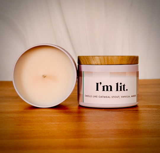 "I'm Lit" Fun Soy Candle