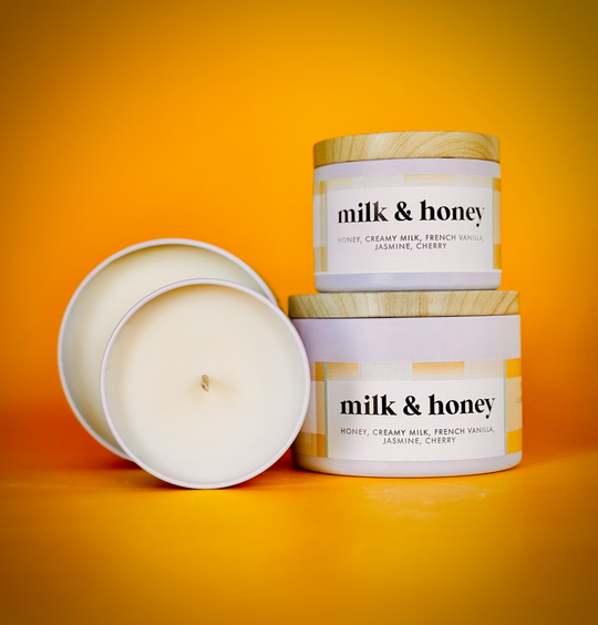 Milk & Honey Scented Soy Candle