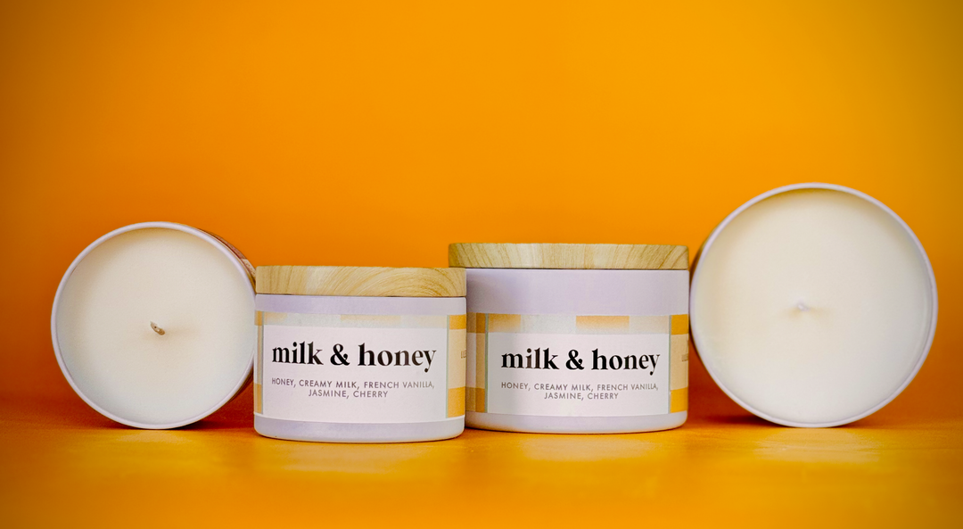 Milk & Honey Scented Soy Candle