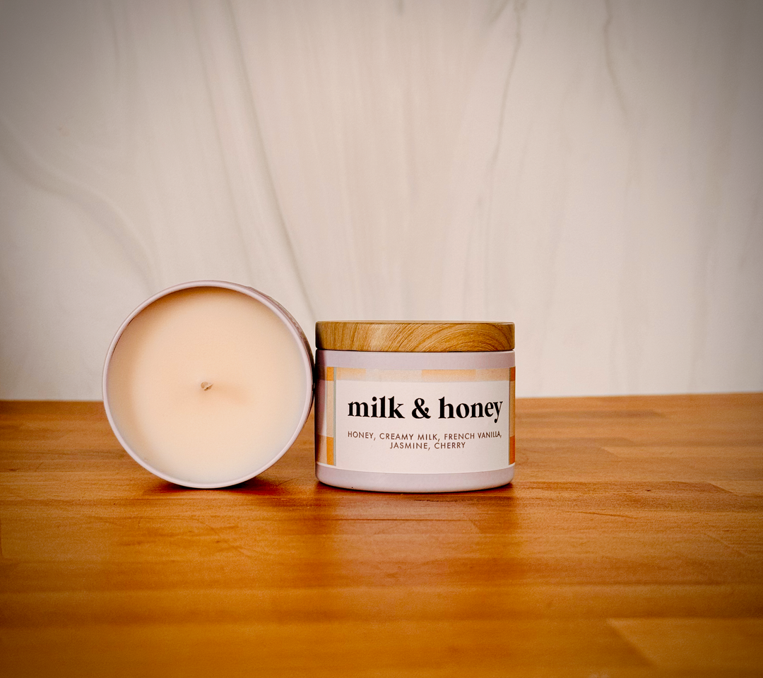 Milk & Honey Scented Soy Candle