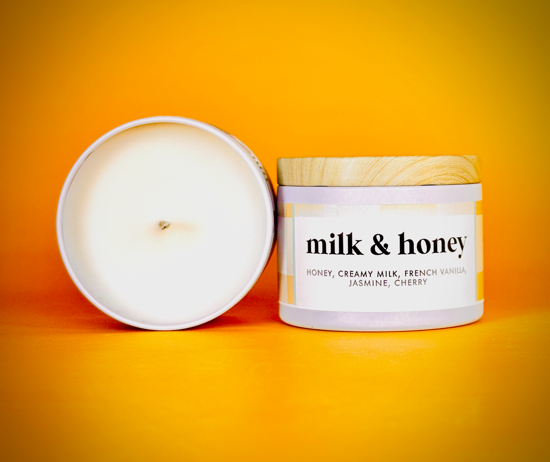 Milk & Honey Scented Soy Candle