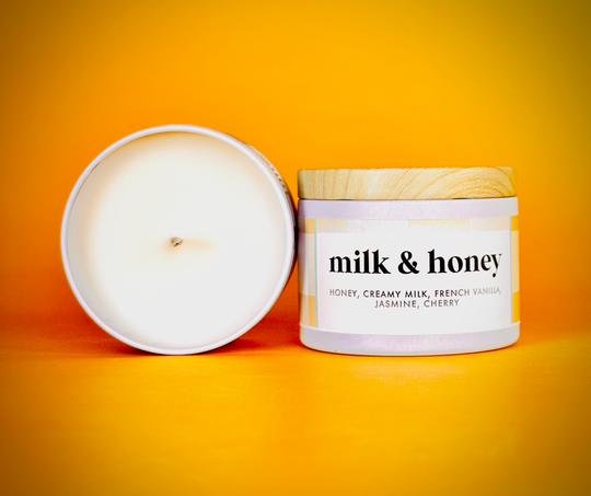 Milk & Honey Scented Soy Candle