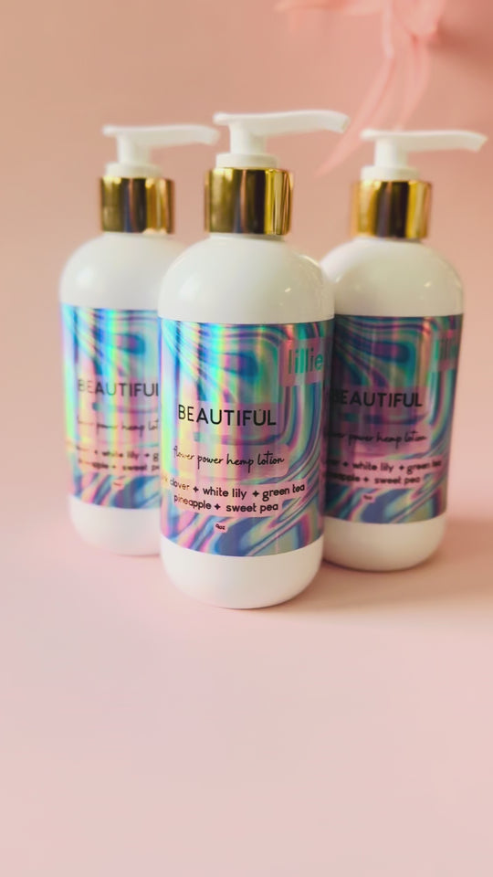Beautiful Flower Power Hemp Lotion