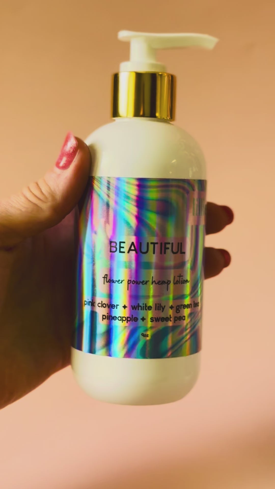 Beautiful Flower Power Hemp Lotion